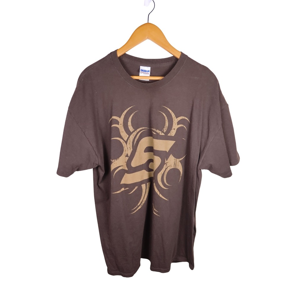 Snap-On Tools Graphic T-Shirt Mens XL Brown Tribal Logo Gildan Heavy Cotton Tee
